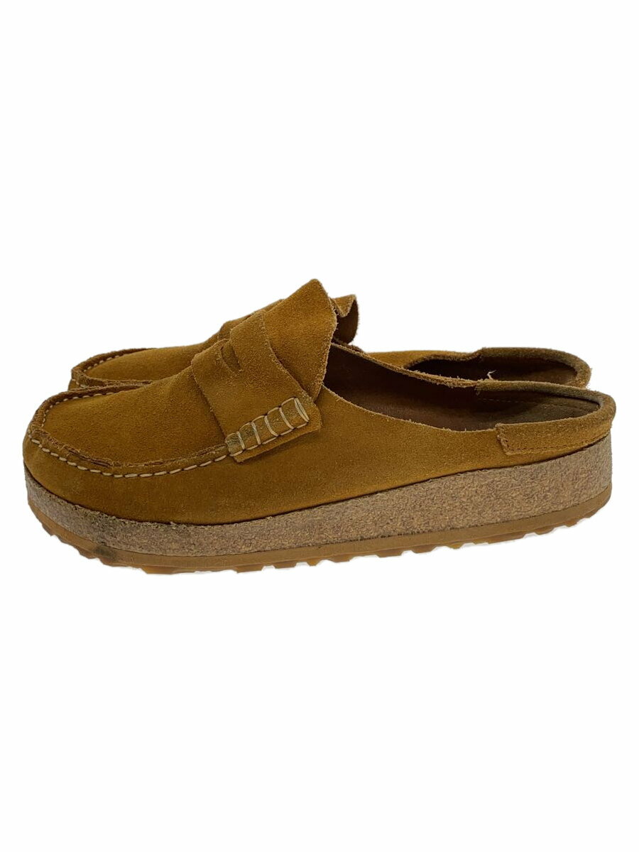 【中古】BIRKENSTOCK◆NAPLES/ローファー/27cm/CML/コットン【シューズ】