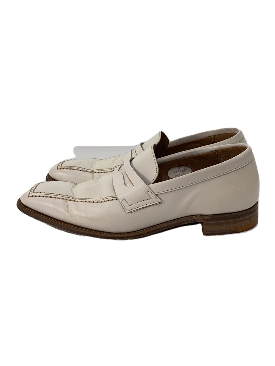 【中古】Paul Smith◆ローファー/US8/WHT【シューズ】