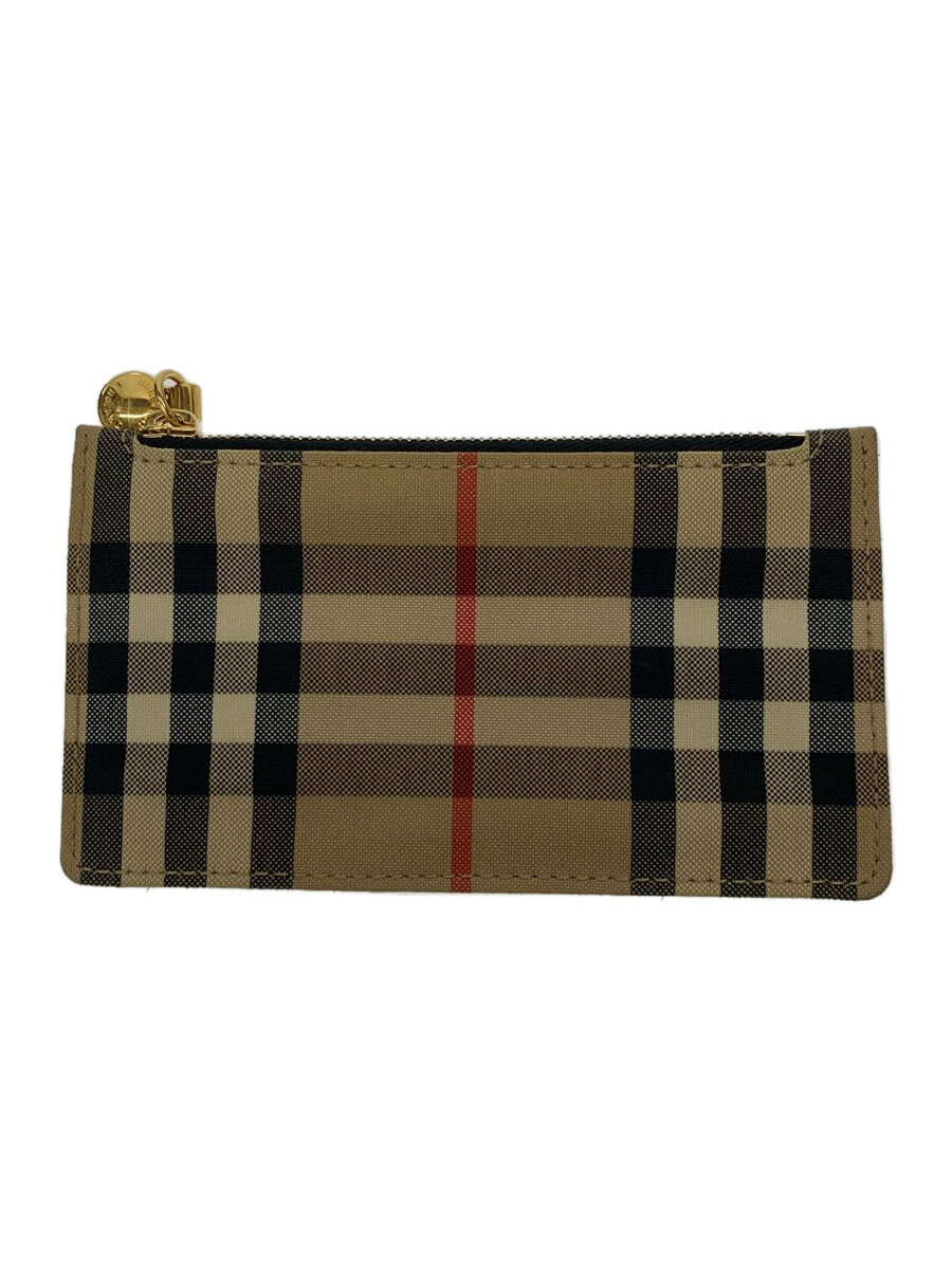 【<strong>中古</strong>】BURBERRY◆コインケース/レザー/BEG/チェック/レディース/8035623【服飾雑貨他】