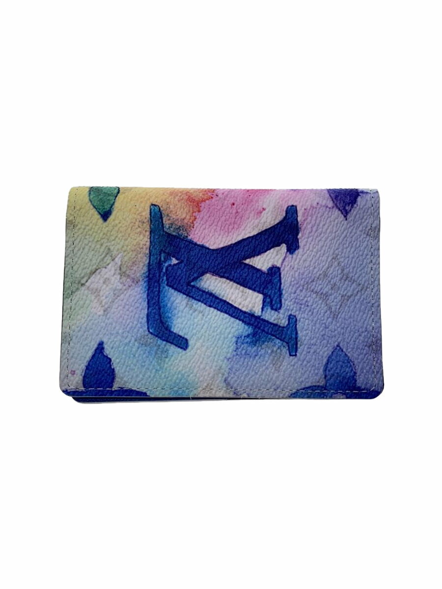 【中古】LOUIS VUITTON◆オーガナイザー・ドゥ・ポッシュ_ウォーターカラーモノグラム_マルチカラー/PVC/マルチカラー/レディース【服飾雑貨他】