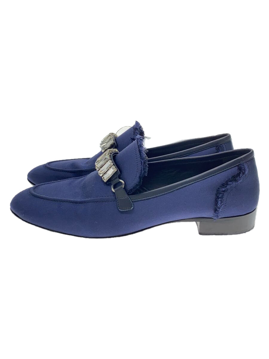 【中古】Giuseppe Zanotti◆ローファー/40.5/NVY【シューズ】