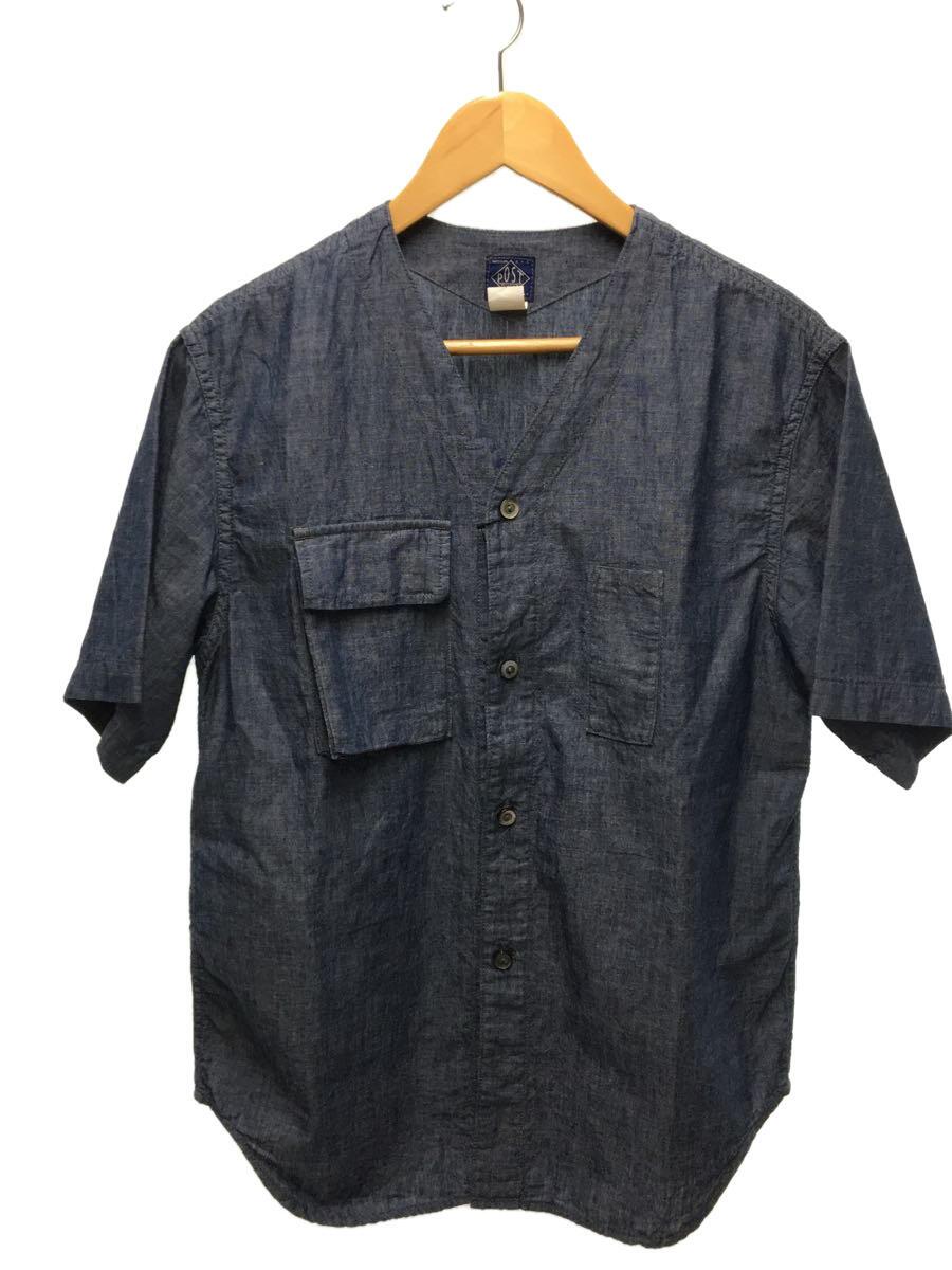 【中古】POST OVERALLS◆<strong>半袖</strong><strong>シャツ</strong>/S/コットン/IDG/3204-11【メンズウェア】