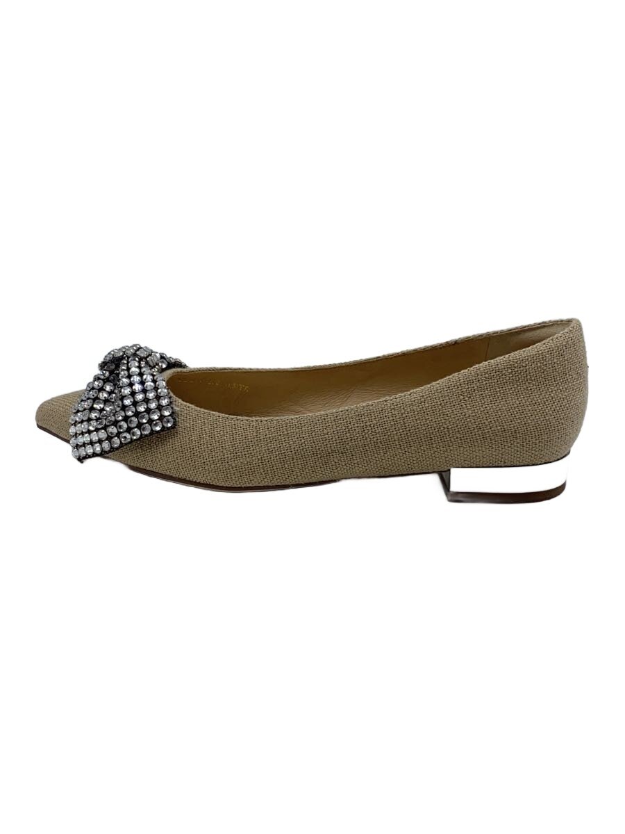 【中古】STACCATO◆フラットパンプス/23cm/BEG/350FS112-2045【シューズ】