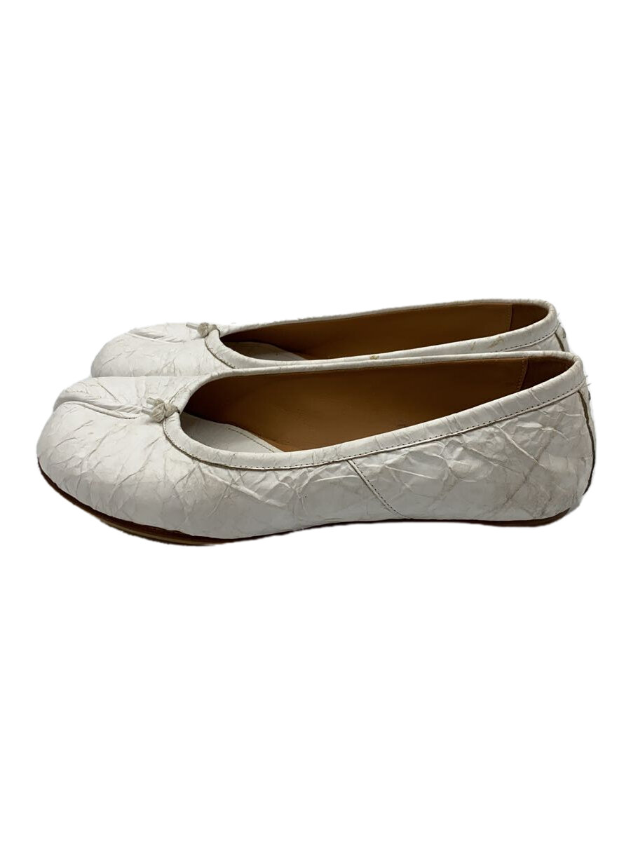 【中古】Maison Margiela◆フラットパンプス/36/WHT/TABI/踵、つま先ヨゴレ有【シューズ】