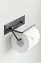 【インダストリアル トイレットペーパーホルダー シングル 壁付 アイアン タオルホルダー アンティーク調 アンティーク風】ラフアイアン ペーパーホルダ ウェイトバー