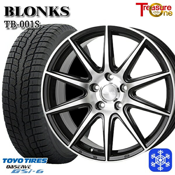 225/60R18 RAV4 NX 2022〜2023年製 トーヨー オブザーブ GSi-6 トレジャーワン ブロンクス TB001S BP 18インチ 7.0J 5H114.3 送料無料 冬タイヤホイール4本セット