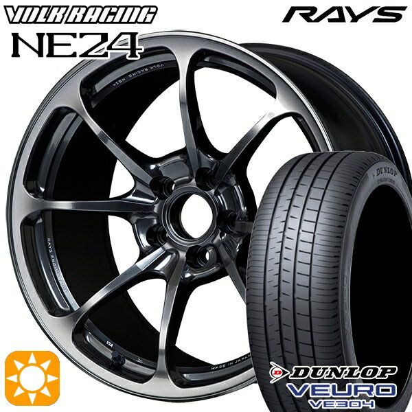 【取付対象】245/40R19 98W XL ダンロップ ビューロ VE304 RAYS ボルクレーシング NE24 HM 19インチ 8.0J 5H114.3 サマータイヤホイールセット