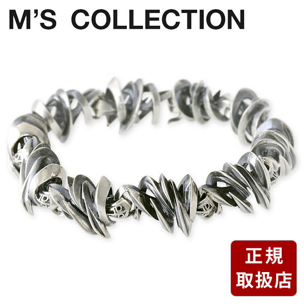 M's collection エムズコレクション シルバー ブレスレット グレー 彼氏 メンズ プレゼント