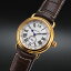 アエロウォッチは安心の正規販売店で AEROWATCH コレクション1942 クォーツ ビッグデイト ピンクゴールドPVD