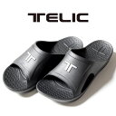TELIC LOGO IMPACT SLIDE BLACKSILVER テリック ロゴ インパクト スライド サンダル 夏 アウトドア メンズ レディース ユニセックス プール 海 室内履き ビーチサンダル リカバリーシューズ シンプル