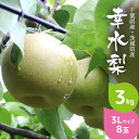【送料無料】 梨 幸水 3kg 3L サイズ 8玉 千葉県産...