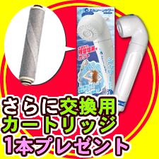 【シャワー浄水器】エムシーシャワー*カートリッジ1本付き 塩素除去 マッサージ効果も【スキンビューティIII姉妹品】 バス お風呂用