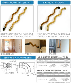 波型動作補助手すりクネット樹脂シリーズ