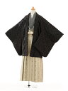 〔卒業式 袴 レンタル 男〕〔小学生 卒業式 袴〕〔卒業式袴セット 小学生〕108鳥獣戯画黒×ベージュ袴/男の子/小学生/袴/セット(☆新品足袋プレゼント☆)小学生 卒業式 袴 レンタル 男の子|小学校 卒業式 着物〔往復送料無料〕fy16REN07(10P03Dec16)