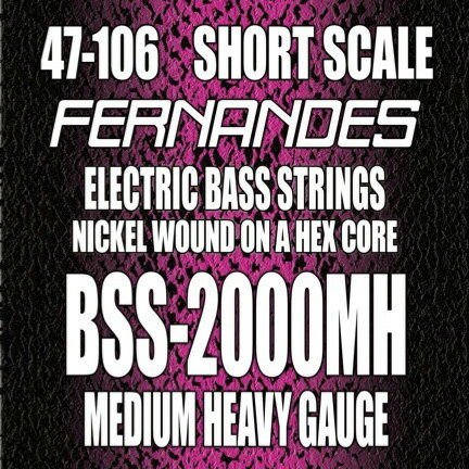 Fernandes BSS-2000MH ShortScale MediumHavey Gauge 45-105 【※メール便】
