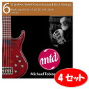 MTD 6-String Medium - Stainless Steel - (STR6M)【4セット】 【※メール便】