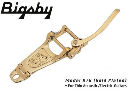 Bigsby Vibrato Tailpiece B7 Plated Gold ビグスビー ビブラート・テイルピース アーム【送料無料】【smtb-u】クラシカルでファッショナブルなビグスビーのトレモロ・ユニット！