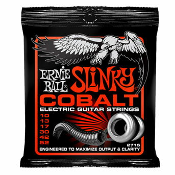 ERNIE BALL Cobalt Slinky Guitar Strings #2715 Skinny Top Heavy Bottom 《10-52 エレキギター弦》アーニーボール/コバルトスリンキー 【※メール便】アーニーボール独自の製法により誕生！コバルト弦！