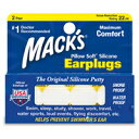 Mack's Ear Plugs 5EP Pillow Soft Silicone Earplugs -The Original Moldable Silicone Putty Ear Plugs(2ペア)《耳栓》
