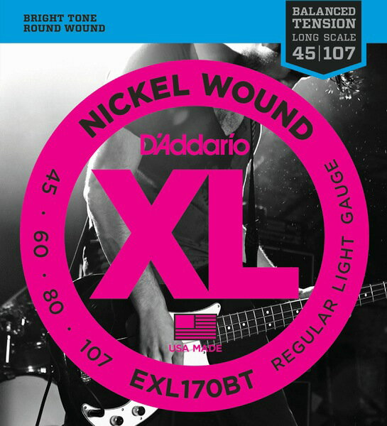 D'Addario EXL170BT XL Balanced Tension (45-107)《ベー...:k-gakki:10063002