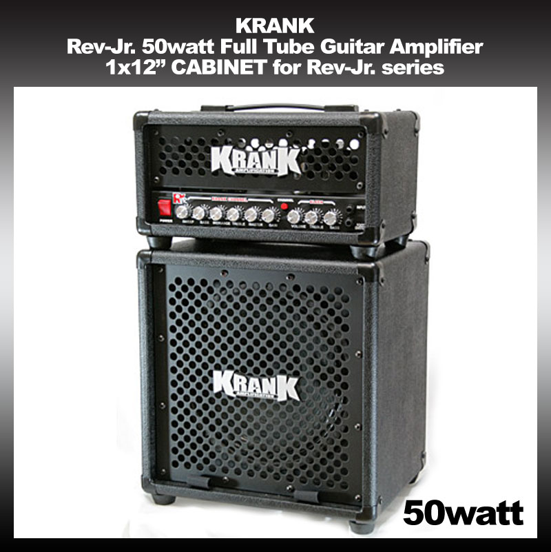 KRANK Rev-Jr. 50watt Full Tube Guitar Amplifier + 1x12” CABINET