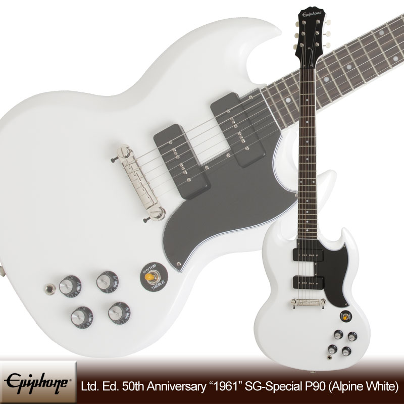 Epiphone Ltd. Ed. 50th Anniversary “1961” SG-Special P90 (Alpine White)【スタンドセット付】【送料無料】