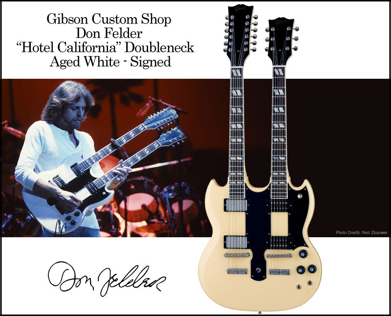 Gibson Custom Shop Don Felder “Hotel California” Doubleneck Aged White - Signed 【エレキセット付】【送料無料】【ご予約受付中】イーグルスファン待望のギター!!