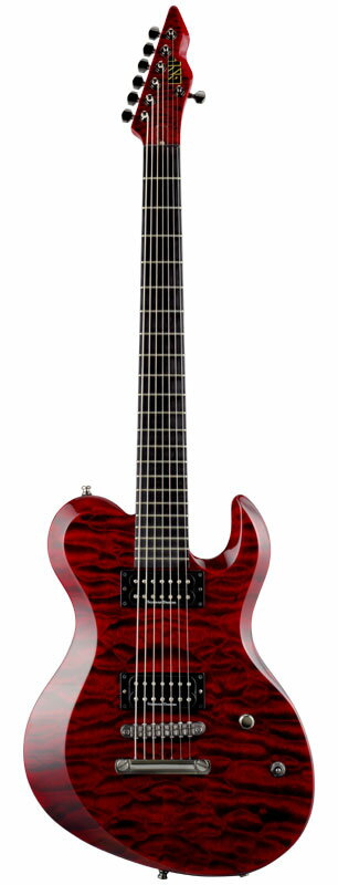 ESP Artist Series DIR EN GREY Die Model D-DR-II-7st（ See Thru Dark Red ）【受注生産品】【スタンドセット付き】【送料無料】