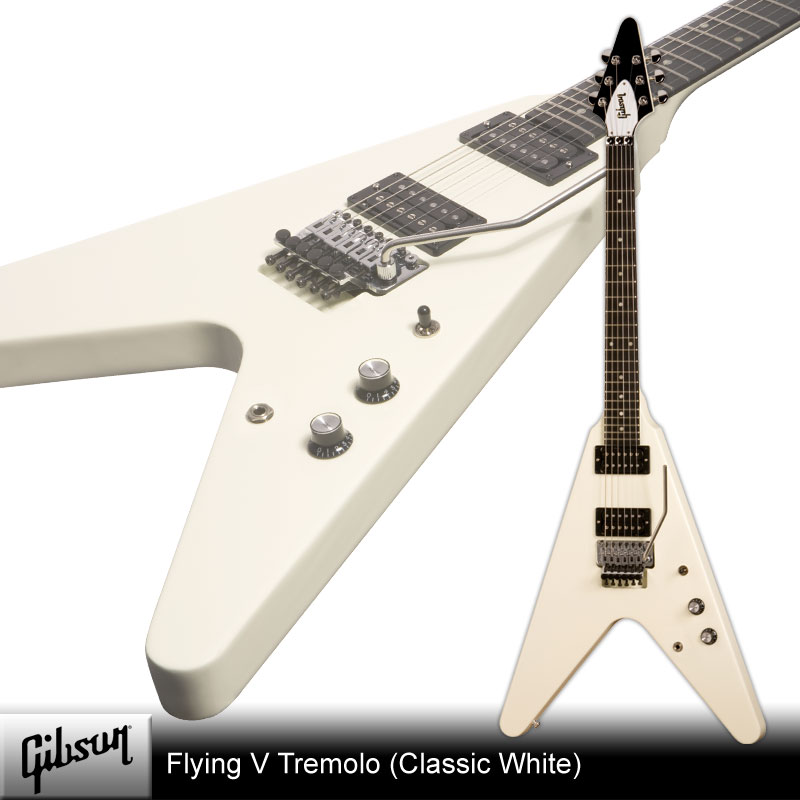 Gibson Flying V Tremolo (Classic White)【エレキセット付】【送料無料】