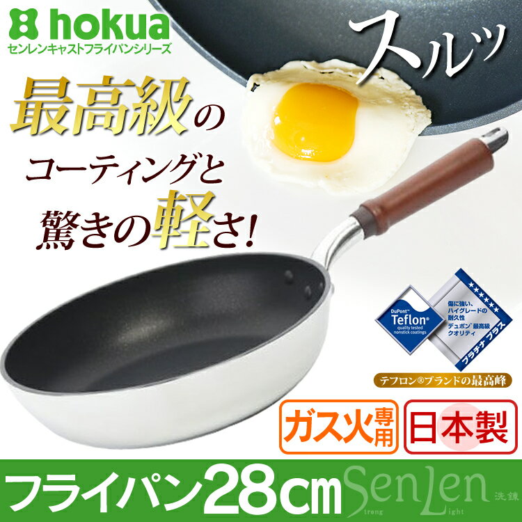 センレンキャスト フライパン 28cm送料無料 日本製 フライパン 計量 取っ手一体型 ミ…...:k-kitchen:10097474