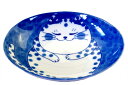 和食器 楕円皿 深皿 19.5cm/ ねこちぐらブチ 6.0...