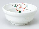 【和食器 小鉢】 白イラボ赤絵花 3.6小鉢...