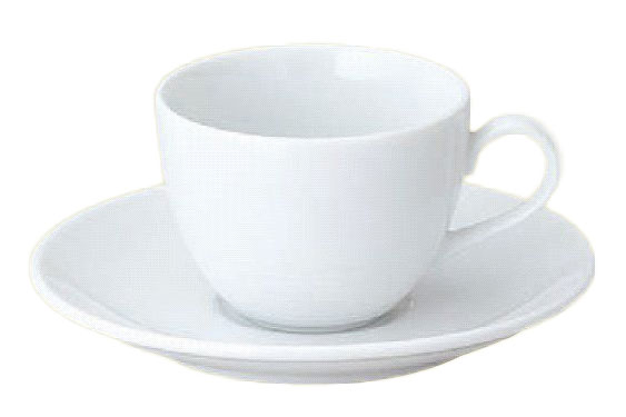 シェーナ コーヒーカップ&ソーサー【なんと40％OFF】業務用 ピュアホワイト（白磁）