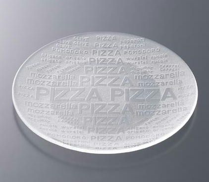 オーロラ　38cmピザプレート　クリアー【40％OFF】業務用 ガラスのお皿