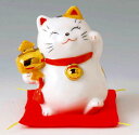 財福招き猫 福槌(磁器)