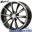 【送料無料】アルミホイールセット ディープインパクトWZ7 DeepImpact WZ-7 19インチ 8.0J 5穴 PCD114.3mm ブラックポリッシュ WINRUN ウィンラン R330 225/45R19 225/45-19 アルファード/エリシオン/アテンザワゴンなどに