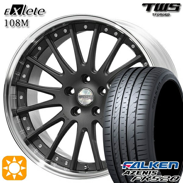 【取付対象】BMW X1 F48 225/45R19 96Y XL ファルケン アゼニス FK520 TWS EXlete 108M フラットショットブラック 19インチ 8.0J 5H112 サマータイヤホイールセット