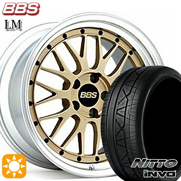 【取付対象】BMW G42 G20/G21 F) 225/40R19 93Y XL R) 255/35R19 96Y XL ニットー INVO BBS LM GL-SLD 19インチ 8.0J 9.0J 5H112 サマータイヤホイールセット