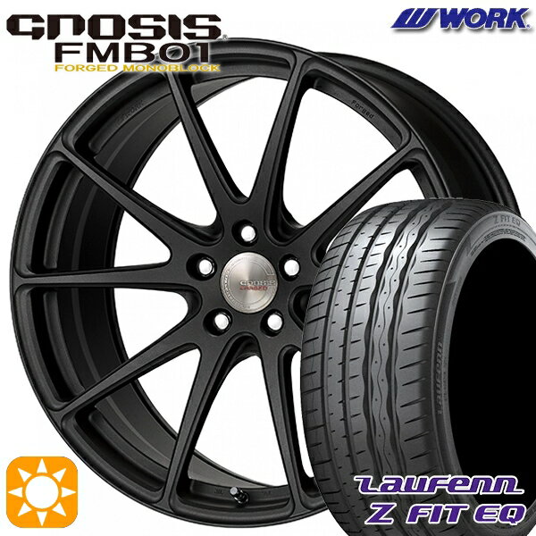 【取付対象】225/40R19 93Y XL ラウフェン Z FIT EQ LK03 WORK グノーシス FMB01 ブラックアノダイズド 19インチ 8.0J 5H114.3 サマータイヤホイールセット