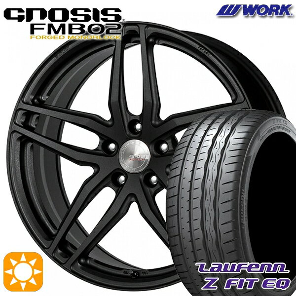 【取付対象】プリウスα クラウン 235/35R19 91Y XL ラウフェン Z FIT EQ LK03 WORK グノーシス FMB02 ブラックアノダイズド 19インチ 8.0J 5H114.3 サマータイヤホイールセット