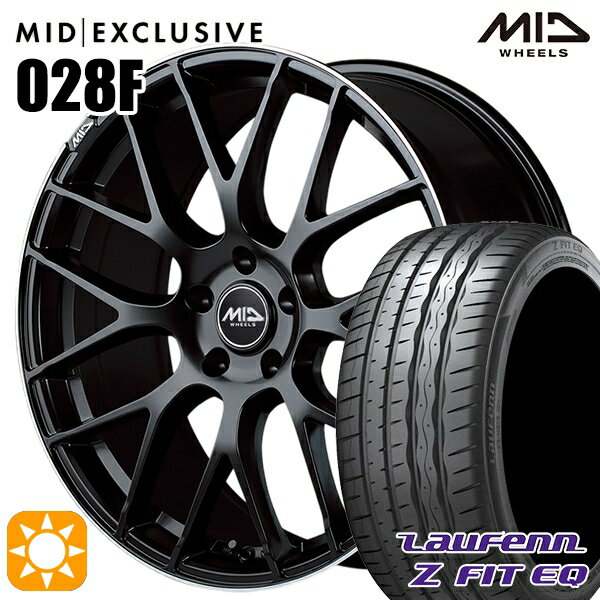 【取付対象】ノア ヴォクシー 215/35R19 85Y XL ラウフェン Z FIT EQ LK03 MID RMP 028F セミグロスBK/リムエッジDCロゴMC 19インチ 8.0J 5H114.3 サマータイヤホイールセット