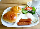 お待たせしました。再入荷!! 白い食器 大人気ランチプレート 21.5cm【日本製 美濃焼 人気 仕切り皿】【RCP】【5000円以上で送料無料!!】【532P17Sep16】