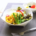 Hana Hana 四つ足ボウル 16cm Sサイズ A級品 日本製 美濃焼 陶器 食器 洋食器 白い食器 高級食器 白磁 ボウル サラダボウル マルチボウル うすかる 薄い 軽い 軽量 花型 カフェ風 変形 おしゃれ かわいい シンプル ギフト 業務用