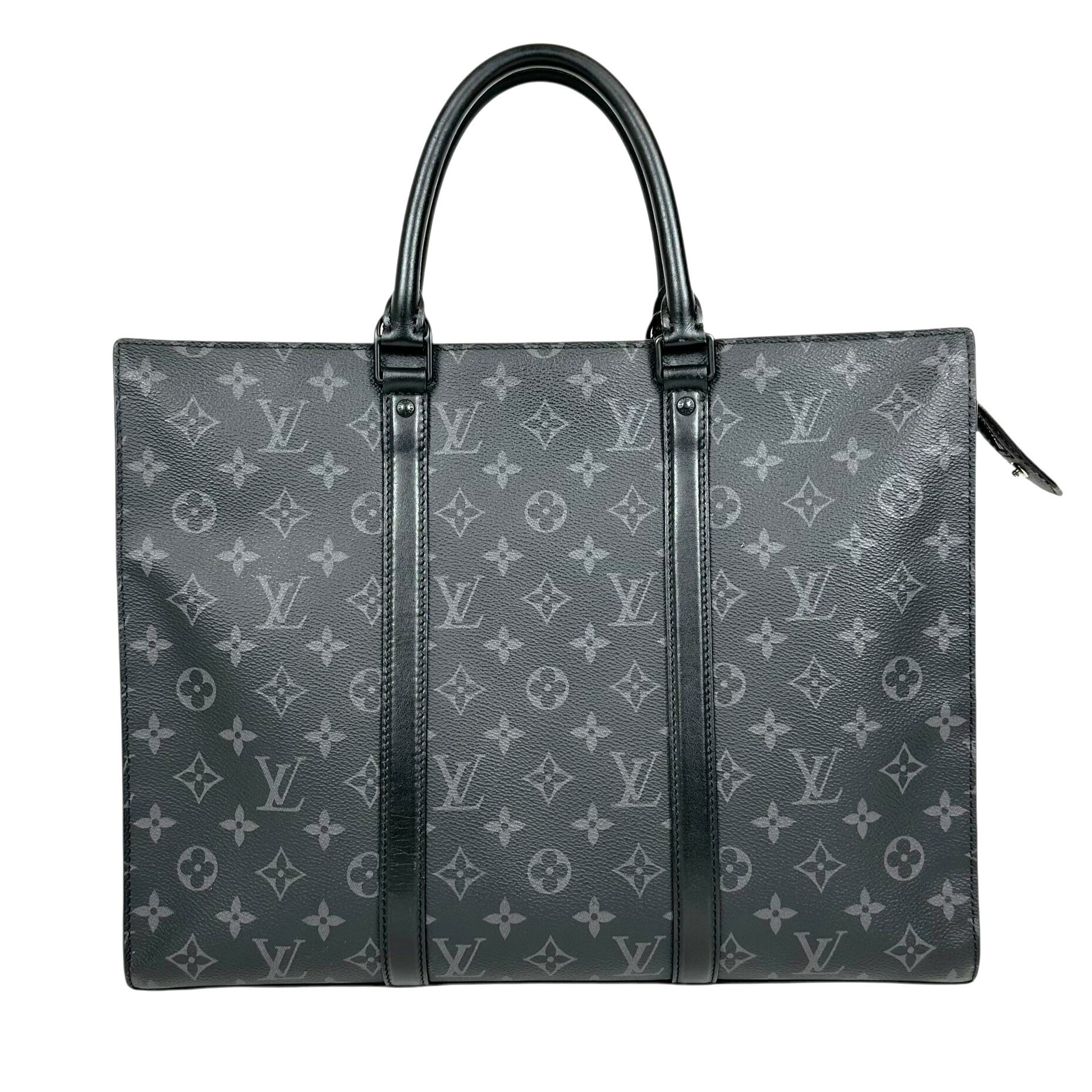 【Louis Vuitton】ルイ・ヴィトン サックプラ・ホリゾンタルジップ M45265 モノグラム エクリプス ブラック系 グレー系 ビジネスバッグ メンズ 【中古品】 USED-B 【9304】 質屋かんてい局仙台卸町店 楽天市場店