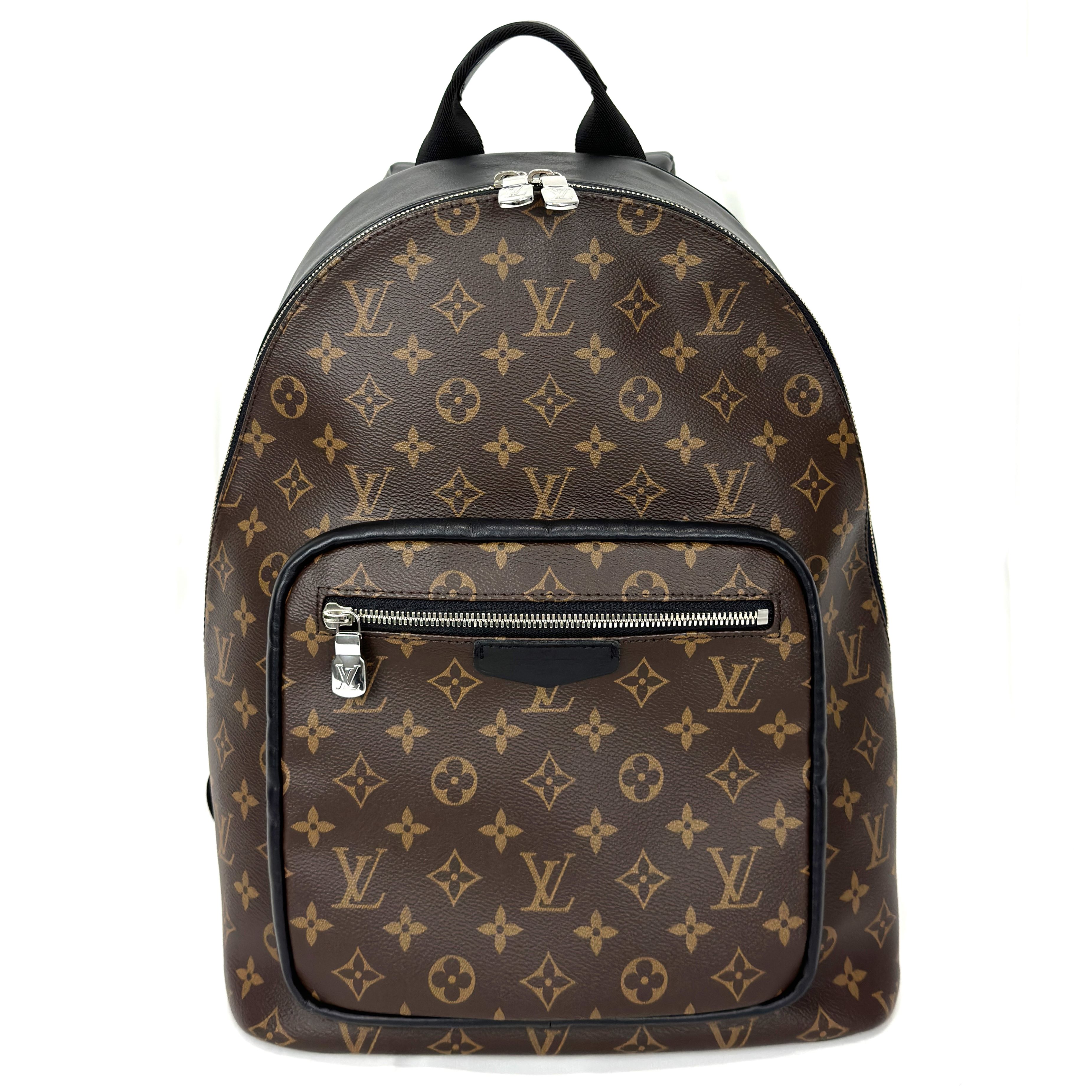 【Louis Vuitton】ルイヴィトン ジョッシュ M45349 リュック モノグラム・マカサー ブラウン系 ブラック ICチップ RFID レディース メンズ ユニセックス 【中古】 USED-AB 【9304】 質屋かんてい局仙台卸町 楽天市場店