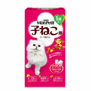 【エントリーでポイント最大45倍!SALE開催】ネスレ　モンプチ ボックス 子ねこ用 チーズ粒入り　300g