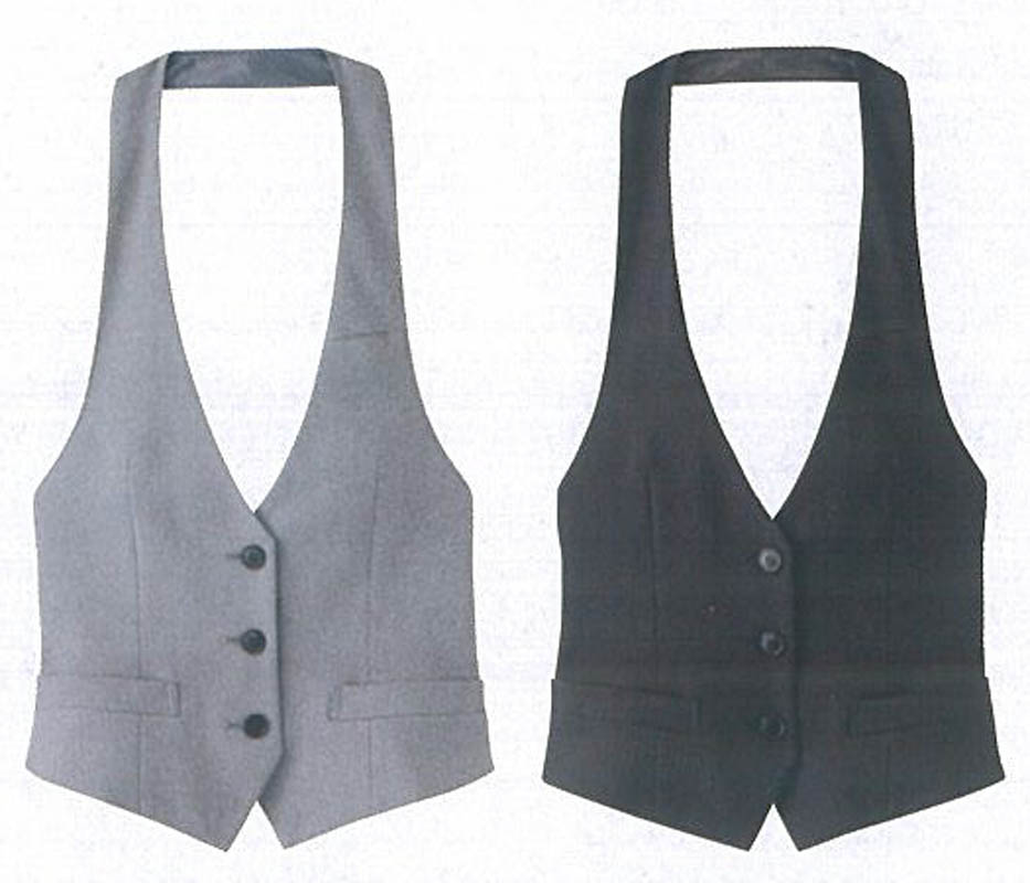 2013年新商品飲食店・ホテル・サービスユニフォームホテル・ブライダル・カフェ・レストランに最適！！フォーマルなカマーベスト女性用【ブラック】