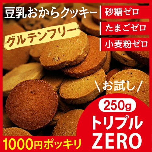 ダイエット食品 豆乳おからクッキー 250g 身体に優しいグルテンフリー