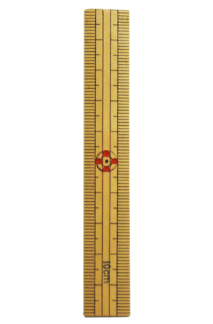 竹ものさし 細巾 10cm 両目