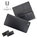 【ラッピング無料】長財布 メンズ 本革 U by ungaro ユーバイウンガロ ロンド 折り長財布 61ug01 送料無料 革 長財布 財布 ブラック ブラウン 黒 茶色 かぶせ 男性用 シンプル 羊革 柔らかい レザー おしゃれ 父の日 お父さん 男性用 プレゼント お誕生日